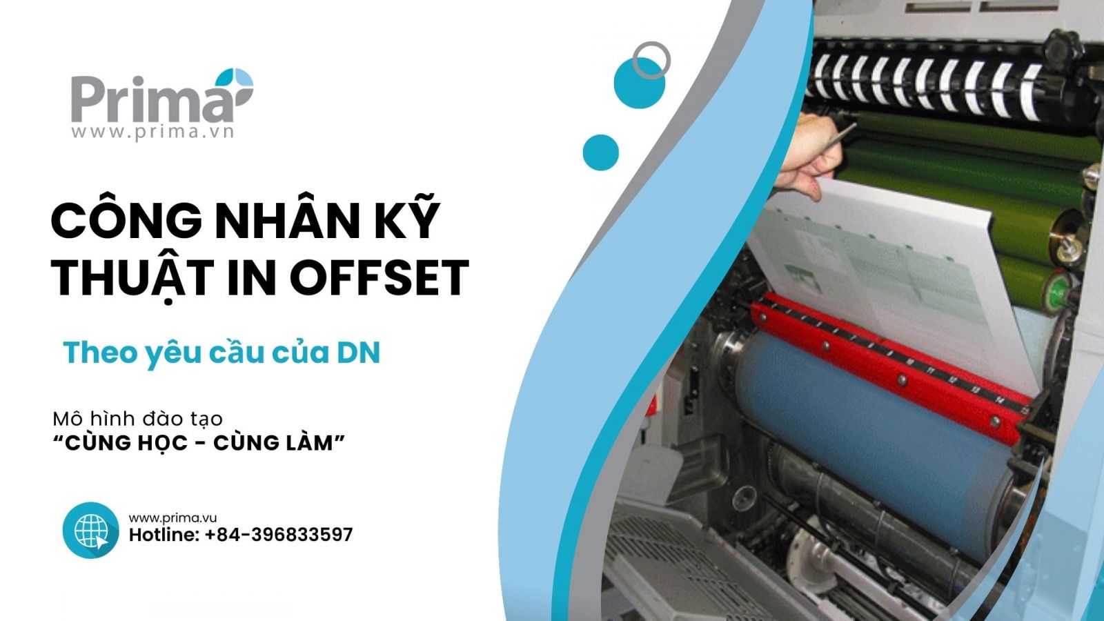 ĐÀO TẠO THEO YÊU CẦU CỦA DOANH NGHIỆP -  CÔNG NHÂN KỸ THUẬT IN OFFSET